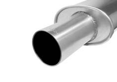 Mercedes  Universal Remus Rear Silencer with Stainless Steel Exhaust Tip - Round - 001090 0595P