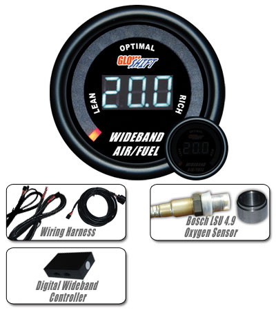 Mercedes  Universal Glow Shift Tinted 7 Color Digital WideBand Air Fuel Gauge - GS-T702W