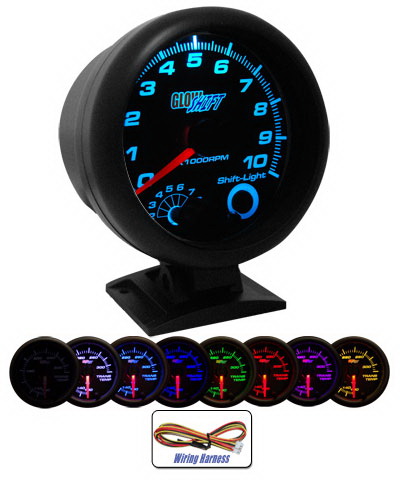 Mercedes  Universal Glow Shift Tinted 7 Color Tachometer - GS-T709