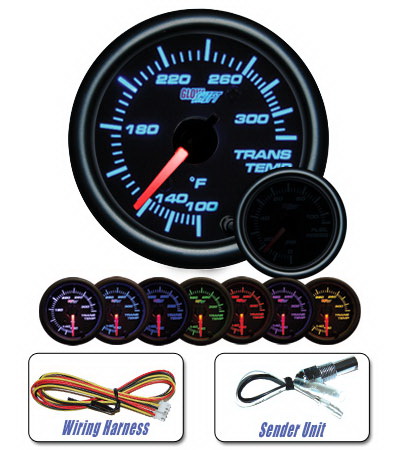 Mercedes  Universal Glow Shift Tinted 7 Color Transmission Temperature Gauge - GS-T712