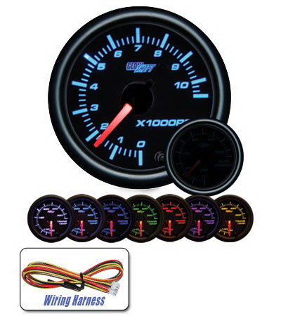 Mercedes  Universal Glow Shift Tinted 7 Color Tachometer - GS-T710