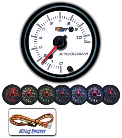 Mercedes  Universal Glow Shift Tinted Tachometer with Shift Light - GS-T10
