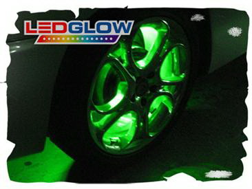 Mercedes  Universal LED Glow Green Wheel Well Light Kit - LU-W03