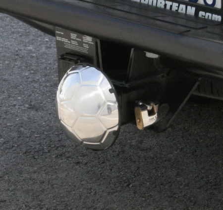 Mercedes  Universal Pilot Stainless Steel Soccer Hitch Cover with Lock - 1PC - CR-416