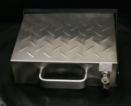 Mercedes  Universal Aries Security Box - Stainless Steel Diamond Plate