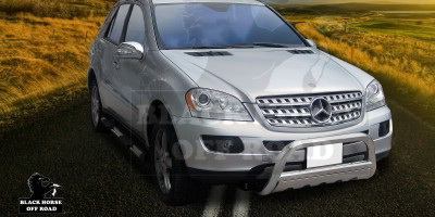 Mercedes  Mercedes-Benz ML Black Horse Bull Bar Guard with Skid Plate - Non OE Style