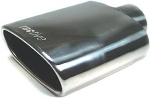Mercedes  Universal Ractive Wide Oval Rolled Edge Exhaust Tip