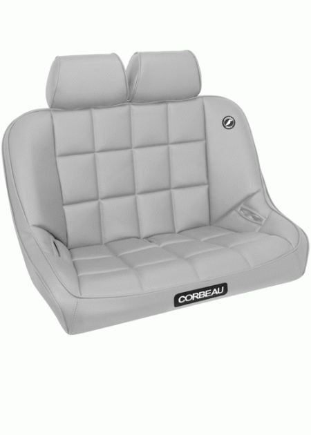 Mercedes  Corbeau Baja Bench Seat Grey Vinyl Headrest - 36 Inch - HR09