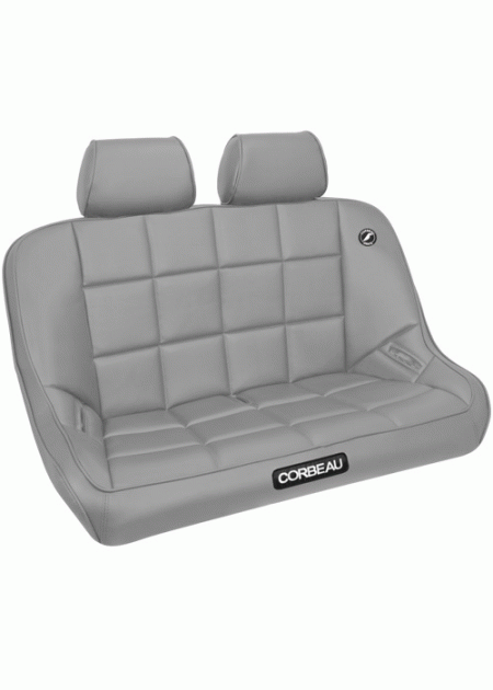 Mercedes  Corbeau Baja Bench Seat Grey Vinyl Headrest - 42 Inch - HR09