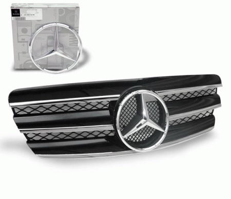 Mercedes  Mercedes E Class 4CarOption Front Hood Grille - GRG-W2110305G-CL3BK