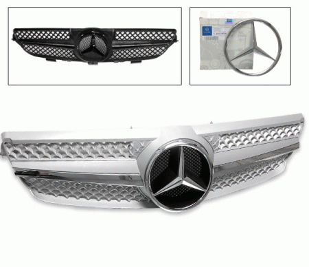 Mercedes  Mercedes CLK 4CarOption Front Hood Grille - GRA-W2090308WSLN-SL