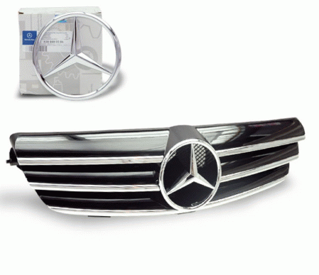Mercedes  Mercedes CLK 4CarOption Front Hood Grille - GRG-W2090307F-CL3BK