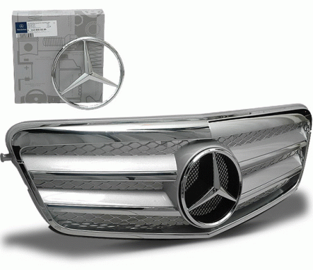 Mercedes  Mercedes E Class 4CarOption Front Hood Grille - GRA-W2120910WFCL-SL