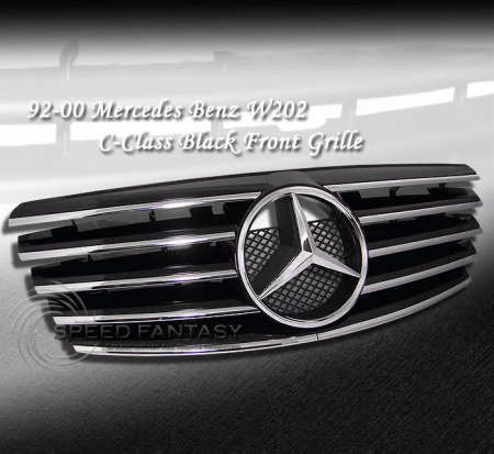 Mercedes  W202 Full Sports Grille Black