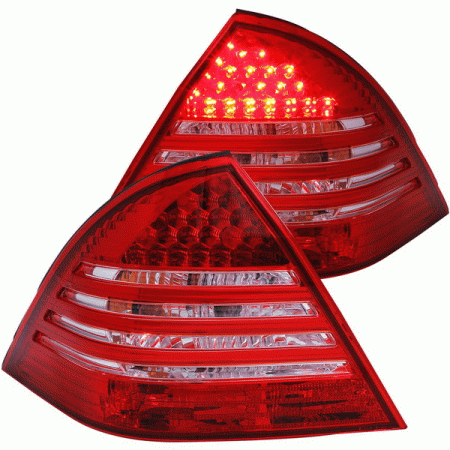 Mercedes  Mercedes-Benz C Class Anzo Taillights with Red Housing - Smoke Lens - 221151