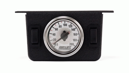Mercedes  Universal Air Lift Dual Needle Gauge Panel with Two Switches- 200 PSI - 26157