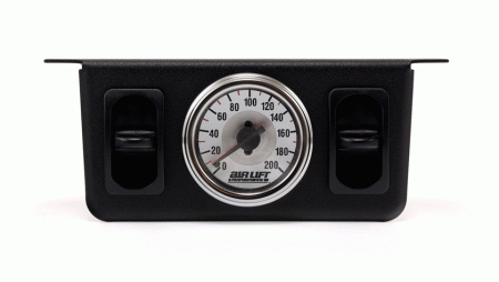 Mercedes  Universal Air Lift Dual Needle Gauge with Two Paddle Switches- 200 PSI - 26229