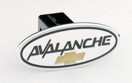 Mercedes  Universal Defenderworx Avalanche Script Black with Gold Bowtie Oval Billet Hitch Cover - 30303