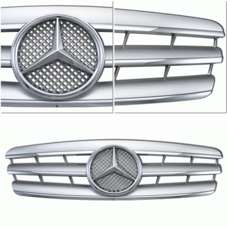 Mercedes  W203 C Class Grille - Silver