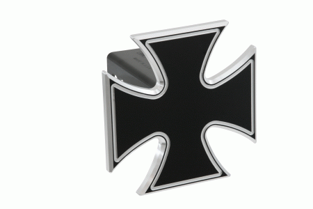 Mercedes  Universal Defenderworx Iron Cross Billet Hitch Cover - Black - 61062