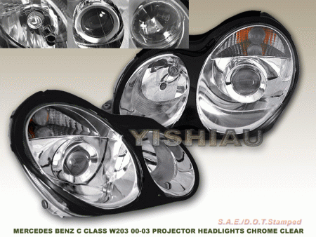 Mercedes  Chrome Clear Pro Headlights