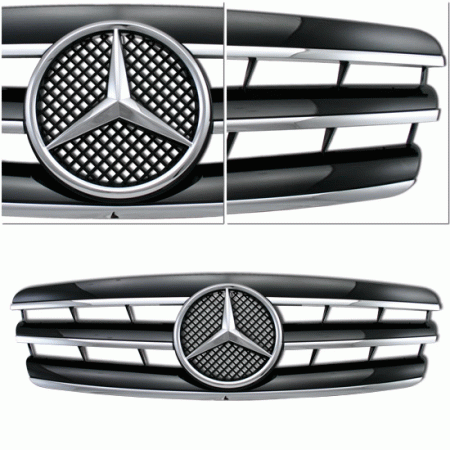 Mercedes  S Style W203 C Class Grille - Black