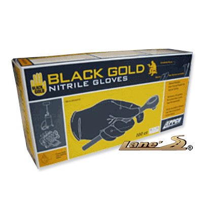 Mercedes  Lanes Black Gold Detailing Gloves - 9944
