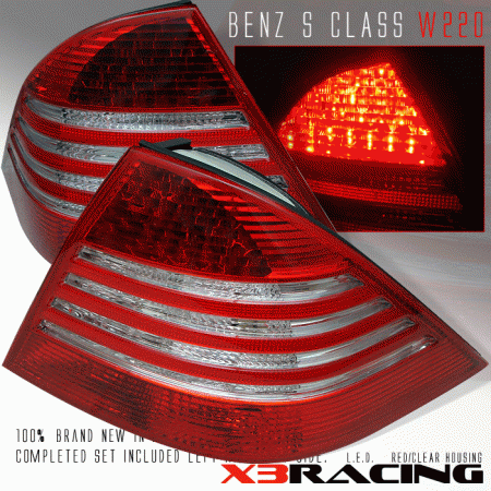Mercedes  Red Clear LED Taillights
