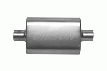 Mercedes  Gibson CFT Superflow Center-Center Oval Muffler - Aluminized - 55111