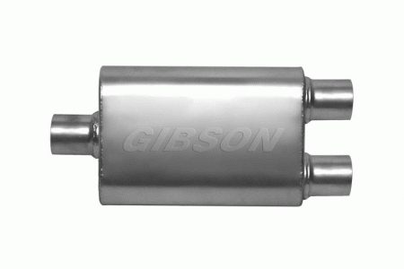 Mercedes  Gibson CFT Superflow Center-Dual Oval Muffler - Aluminized - 55182
