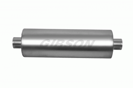 Mercedes  Gibson SFT Superflow Center-Center Round Muffler - Aluminized - 788025