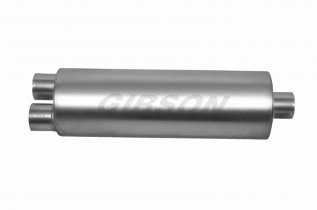 Mercedes  Gibson SFT Superflow Dual-Center Round Muffler - Aluminized - 788050
