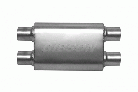 Mercedes  Gibson CFT Superflow Dual-Dual Oval Muffler - Stainless - 55105S