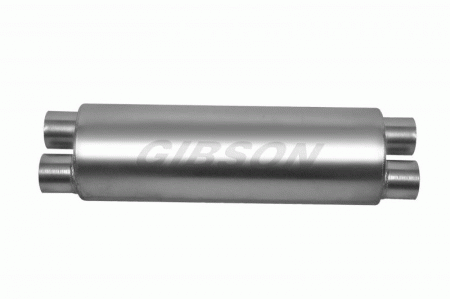 Mercedes  Gibson SFT Superflow Dual-Dual Round Muffler - Stainless - 766300S