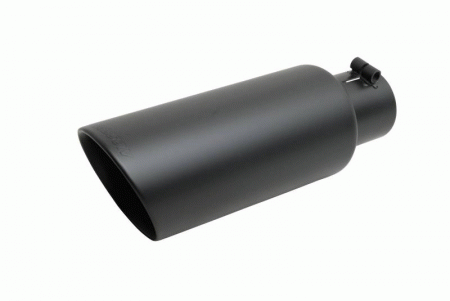 Mercedes  Gibson Black Ceramic Double Walled Angle Exhaust Tip - 500419-B