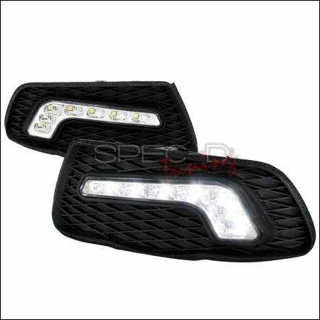 Mercedes  Mercedes-Benz C Class Spec-D LED Day Time Running Light with Wiring - LDR-BW20407-ES