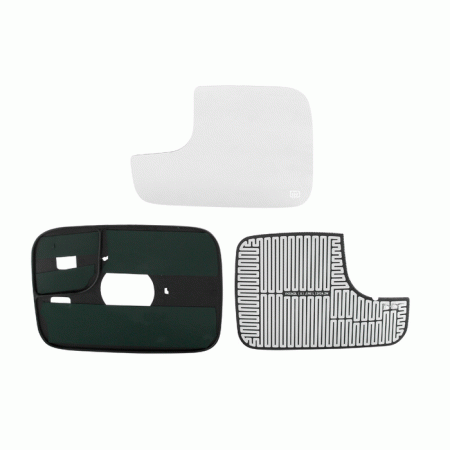 Mercedes  Universal Xtune Replacement Glass for Power Heated Mirror DRAM94 - DRAM98 - DRAM02 - Left - Large - MIR-GLASS-DRAM9402-PW-L1