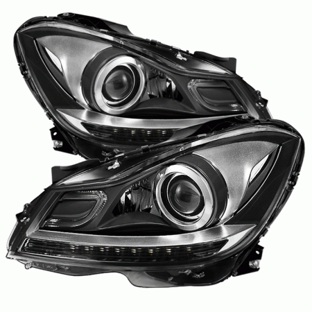 Mercedes  Mercedes-Benz C Class Xtune OE Style Projector Headlights - Chrome - PRO-JH-MBW20412-NA-C