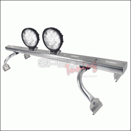 Mercedes  Spec-D Light Roof Rack with 6 LED Round Work Light x 2 - RRB-57706RD2