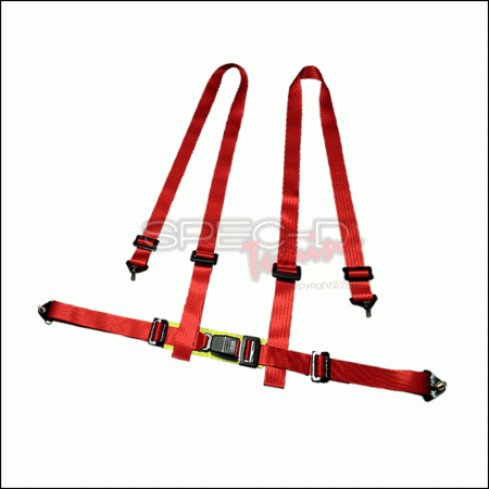 Mercedes  Universal Spec-D Racing Seat Belt 4 Point Harness - Red - RSB-4PTR