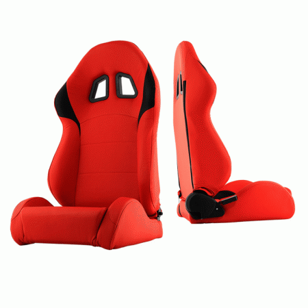 Mercedes  Universal Xtune XM-II Racing Seat - Double Slider-Red & Black - Passenger Side - RST-XM2-01-RDB-PA