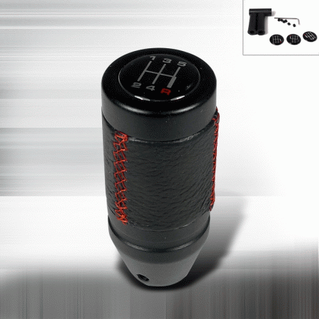 Mercedes  Universal Spec-D Manual Shift Knob with Red Stitch - SK-600RS-SD