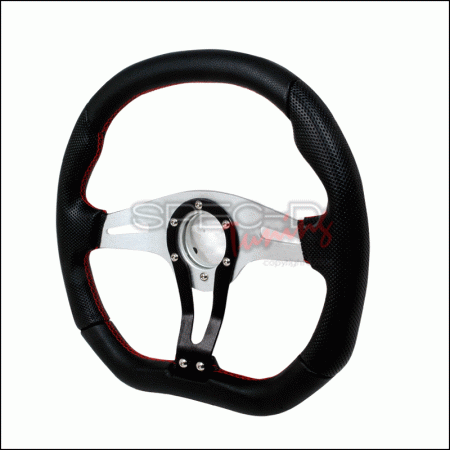 Mercedes  Universal Spec-D Technic Steering Wheel - 350mm - Black - SW-94159-BK-RS