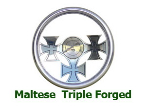 Mercedes  Hot Rod Deluxe Maltese Solid Full Wrap Billet Steering Wheel - SW-MALTESEX-triple