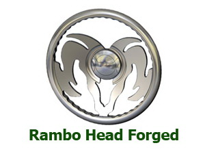 Mercedes  Hot Rod Deluxe Rambo Head Full Wrap Billet Steering Wheel - SW-RAMBO