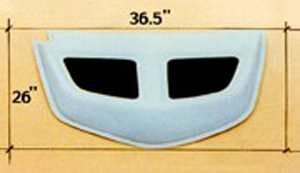 Mercedes  Universal Sarona Hood Scoop - UV-013-HS