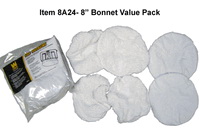 Mercedes  Lanes Terry Cloth Bonnet Value Pack - 8 Inch - WEN8A24