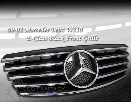 Mercedes W210 0002 Grille Black