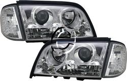 Mercedes  Chrome Clear Pro Headlights With Corner