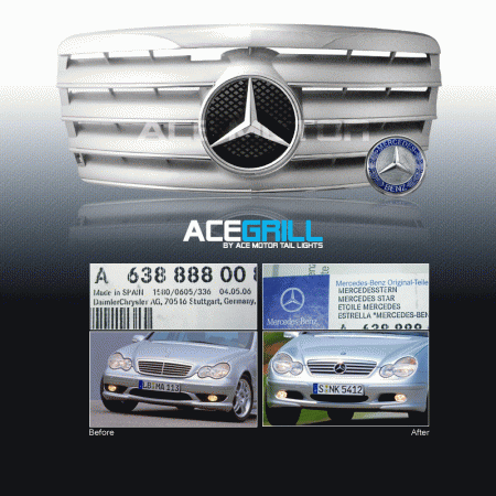 Mercedes  Euro W124 Grille 300E 400E